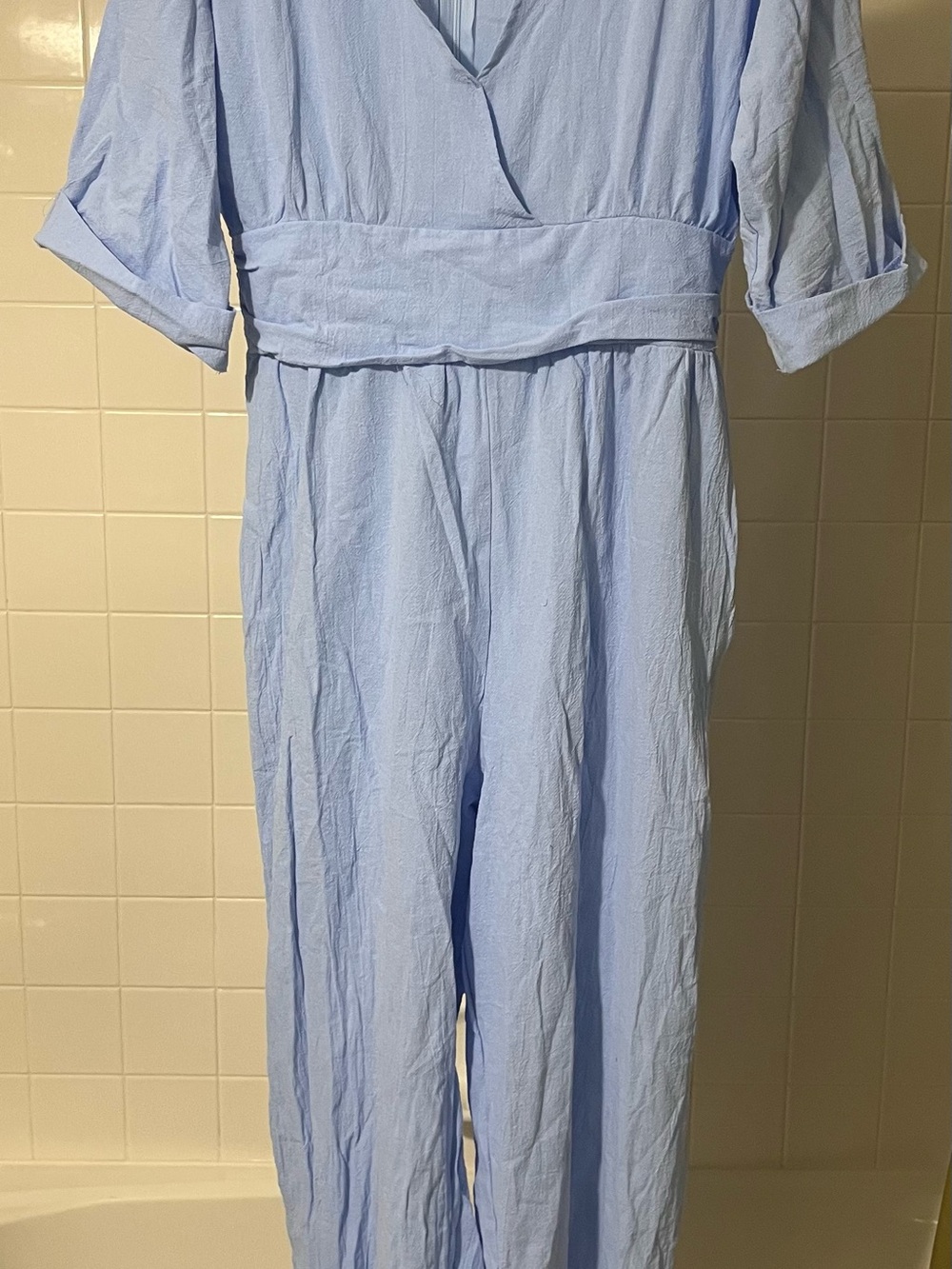 Light Blue Jumpsuit - Picture 2 of 13
